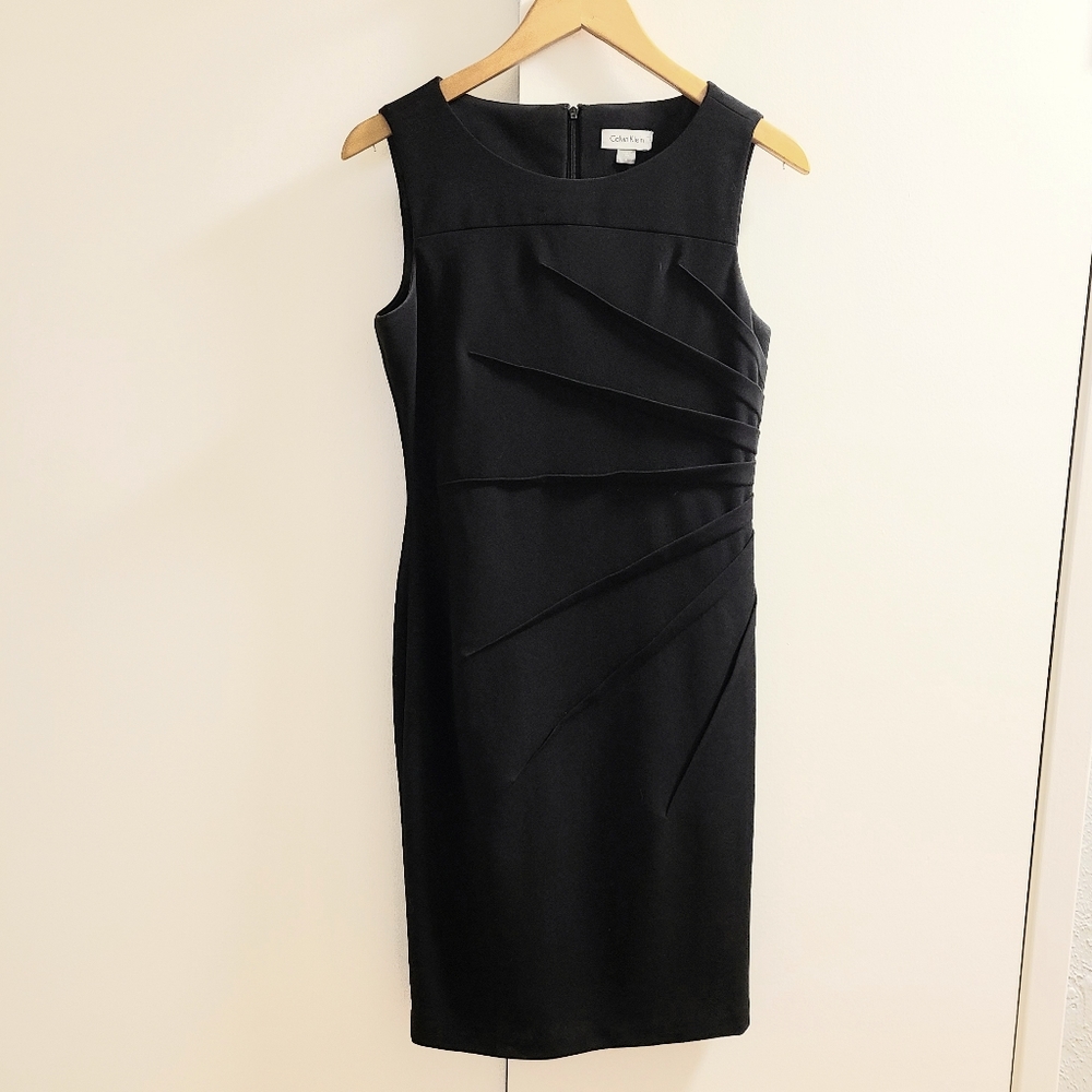 Calvin Clein Black Sheath Dress